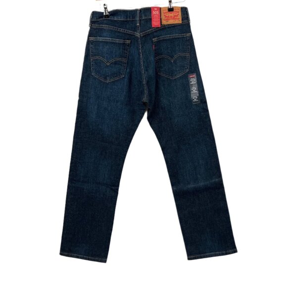 NWT Levi's 505 Regular Fit Jeans Black Jeans - Picture 4 of 4